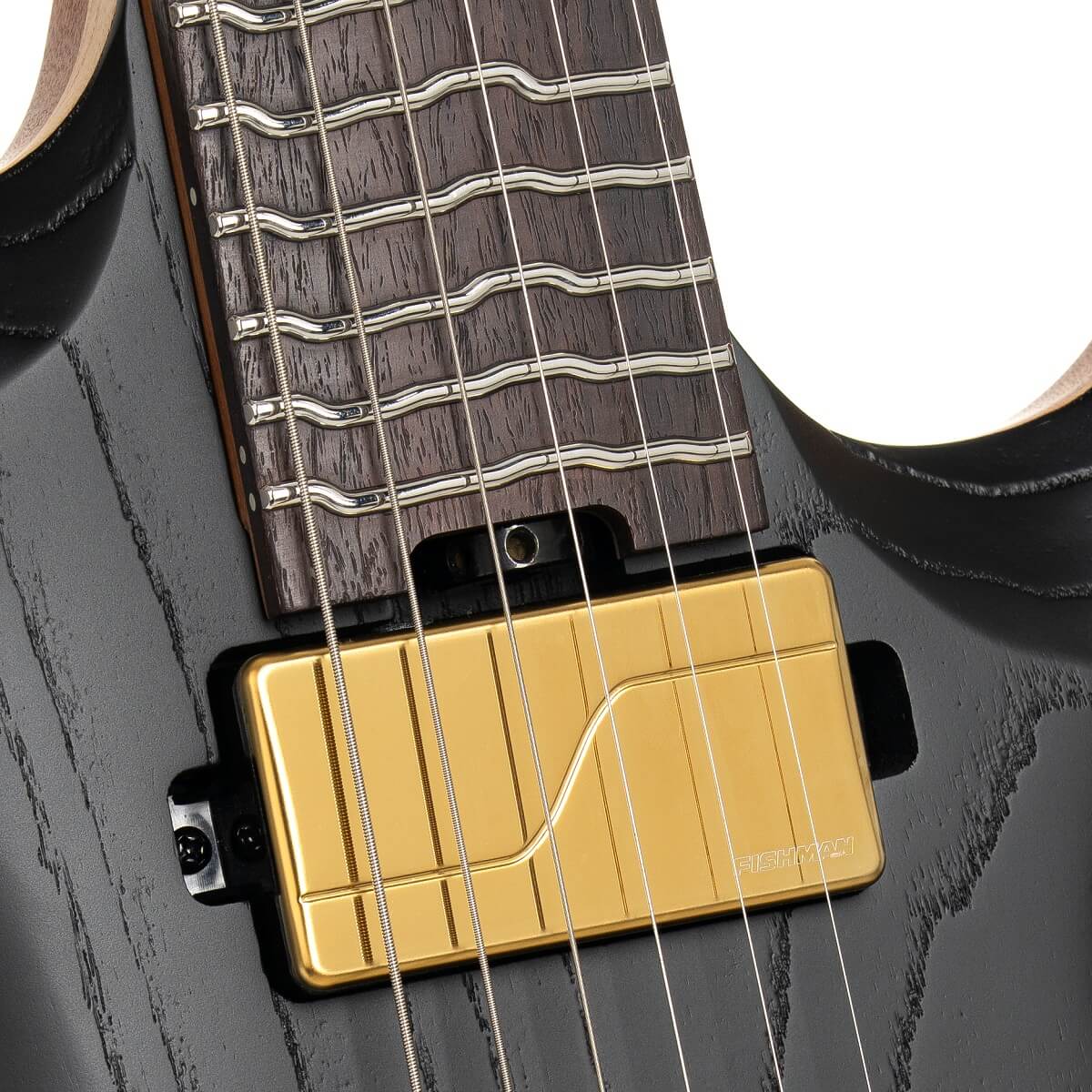 Cort Kx700tt True Temperament 2h Fishman Fluence Modern Ht Eb - Open Pore Black (gold Hardware) - Multi-scale gitaar - Variation 4