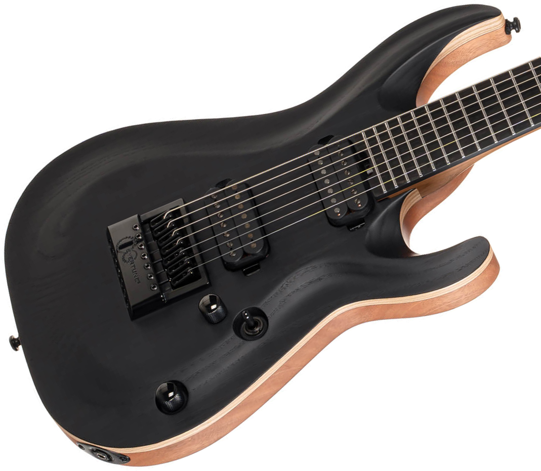 Cort Kx707 Evertune 2h Seymour Duncan Ht Eb - Open Pore Black - 7-snarige elektrische gitaar - Variation 3