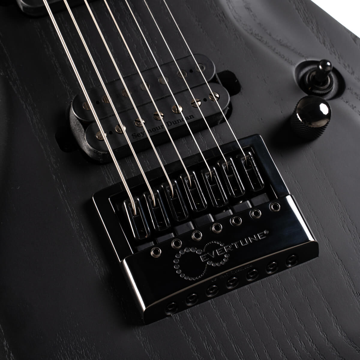 Cort Kx707 Evertune 2h Seymour Duncan Ht Eb - Open Pore Black - 7-snarige elektrische gitaar - Variation 5