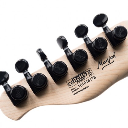 Cort M-jet Manson Stage Hh Ht Jat - Matt Black - Televorm elektrische gitaar - Variation 3