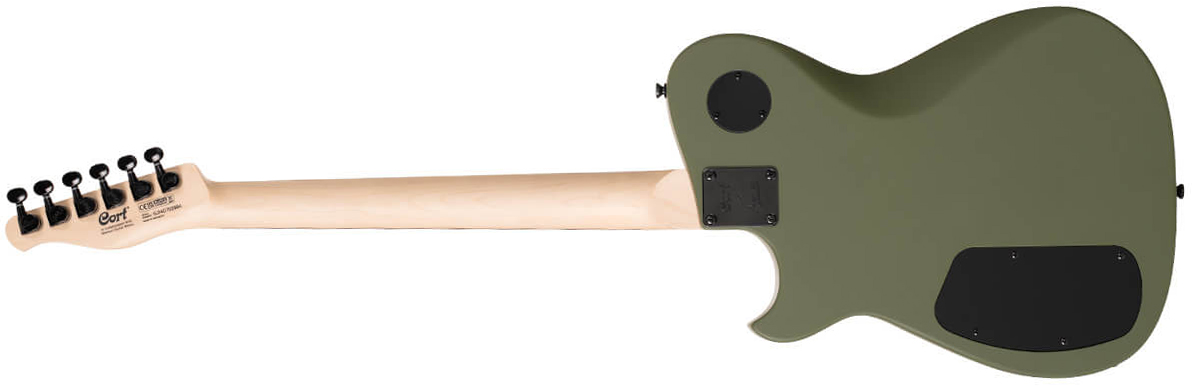 Cort Matthew Bellamy Mbm2h Meta Signature 2h Ht Lau - Satin Olive Green - Televorm elektrische gitaar - Variation 1