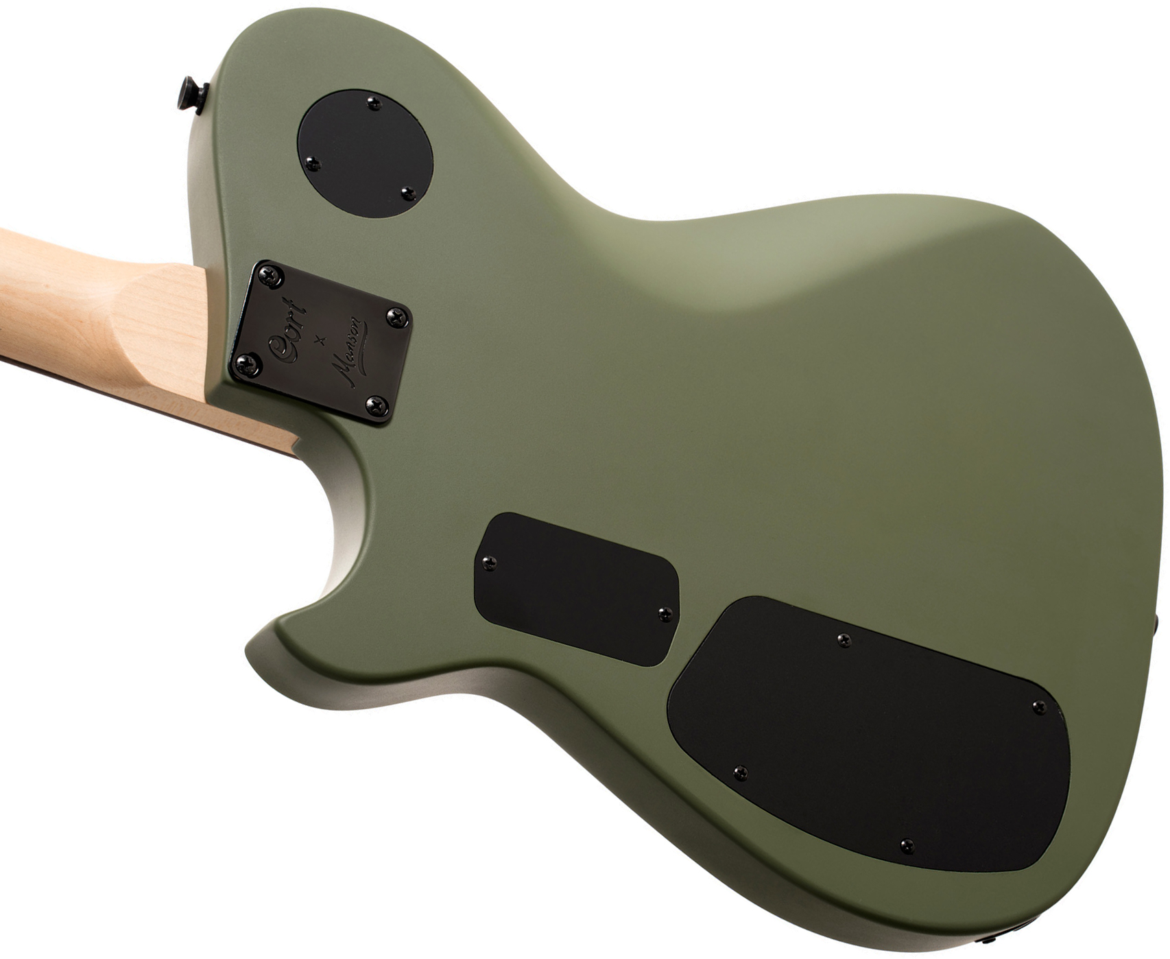 Cort Matthew Bellamy Mbm2h Sustainiac Meta Signature 2h Ht Lau - Satin Olive Green - Televorm elektrische gitaar - Variation 3