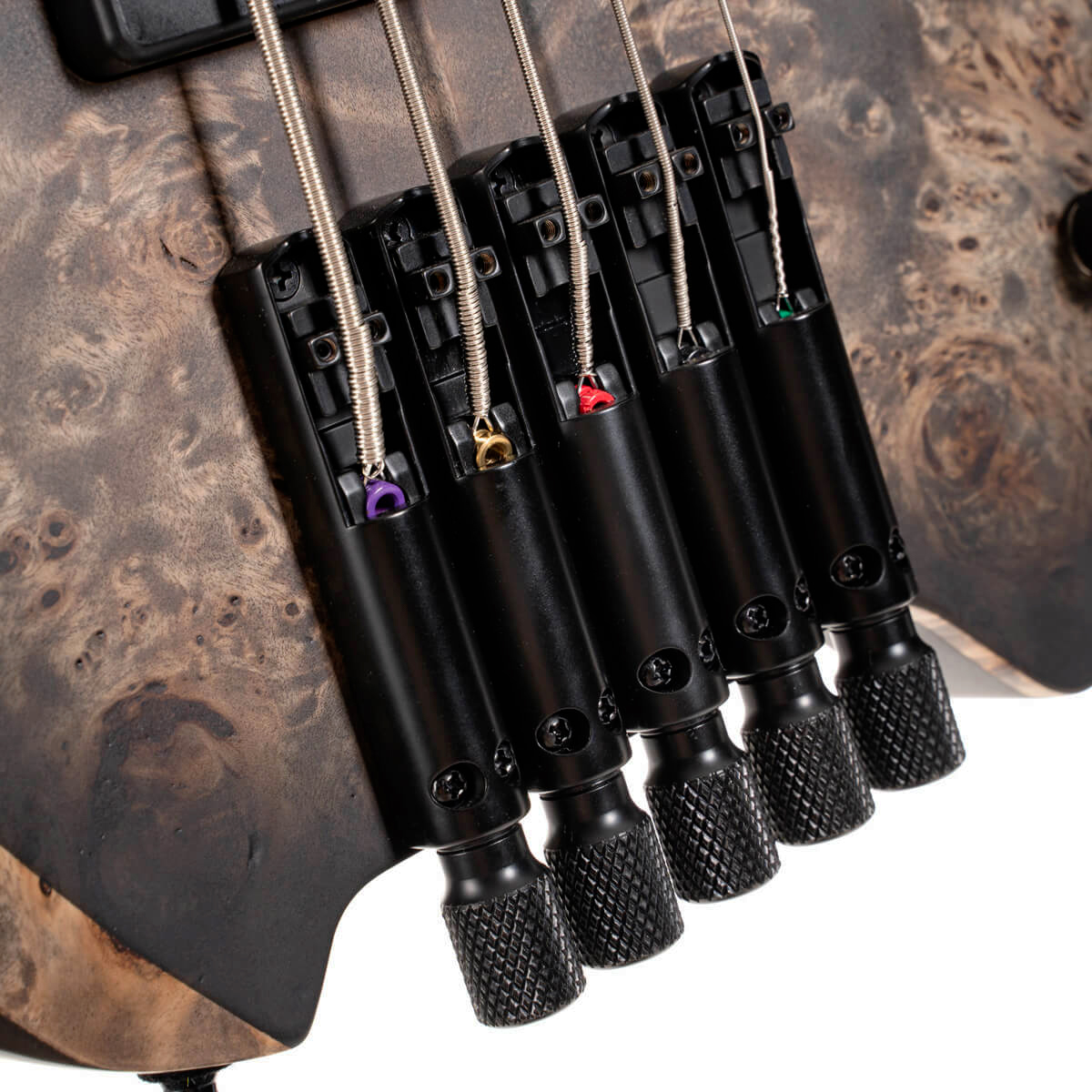 Cort Space 5c Artisan Active Bartolini Mn - Matte Star Dust Black - Solid body elektrische bas - Variation 10