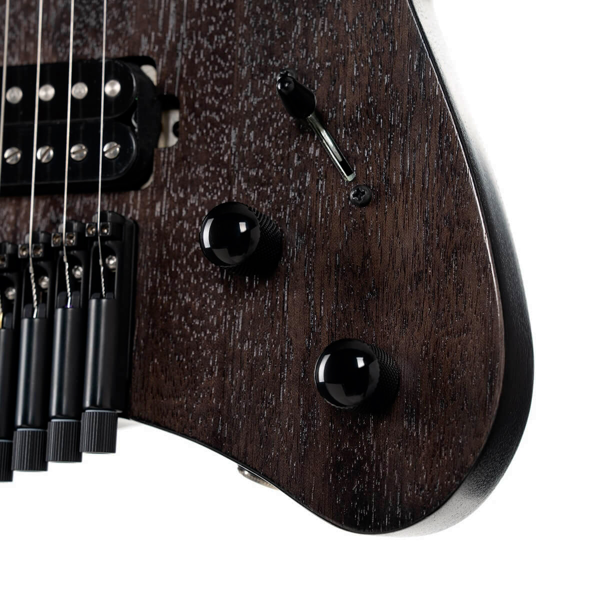 Cort Space G6ms Multiscale 2h Ht Mn - Semi Gloss Trans Black - Multi-scale gitaar - Variation 5