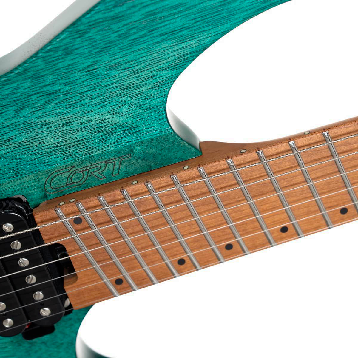 Cort Space G6ms Multiscale 2h Ht Mn - Semi Gloss Turquoise - Multi-scale gitaar - Variation 6