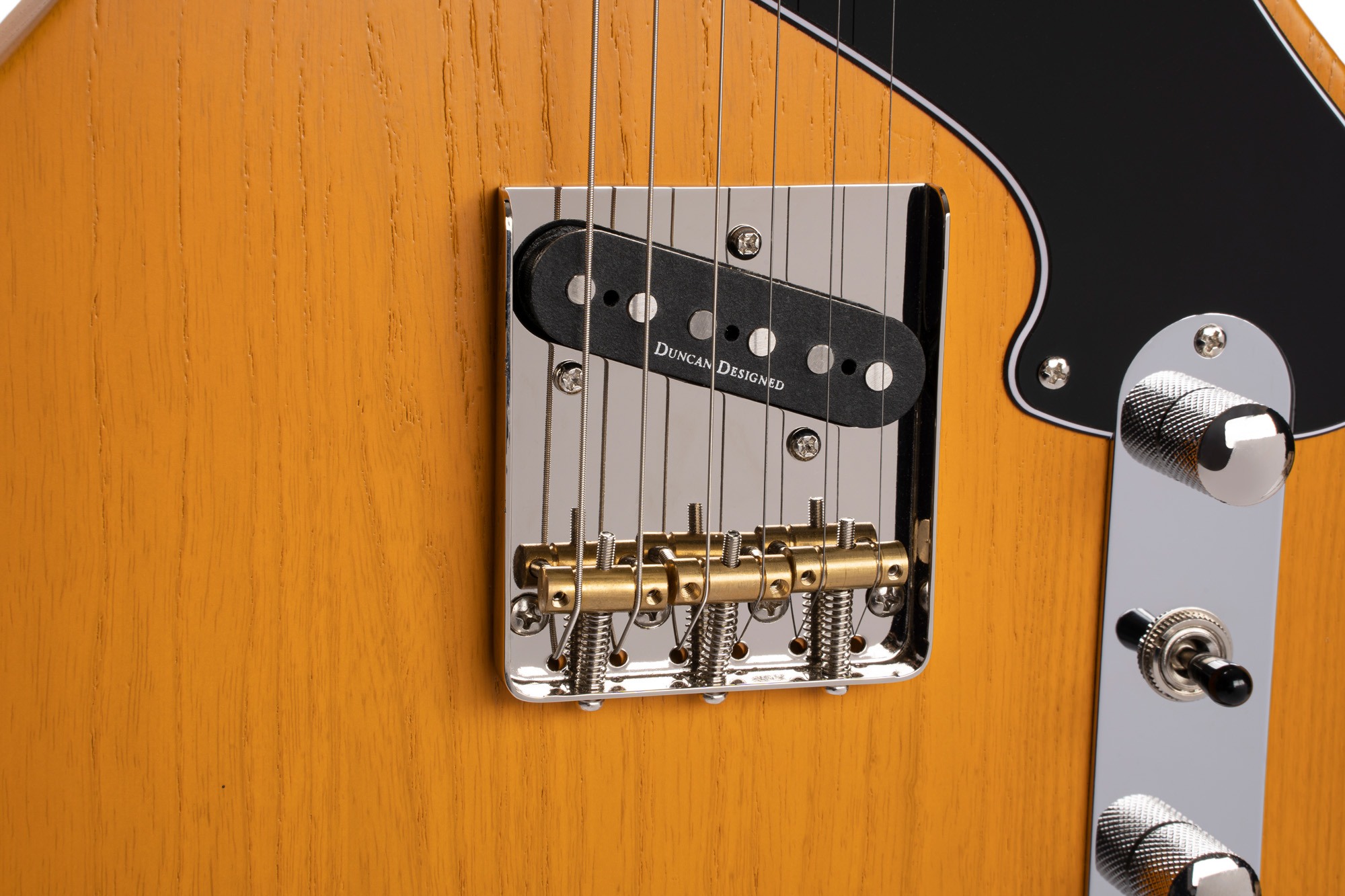 Cort Sunset Tc Opmy Ss Ht Jat - Open Pore Mustard Yellow - Enkel gesneden elektrische gitaar - Variation 2