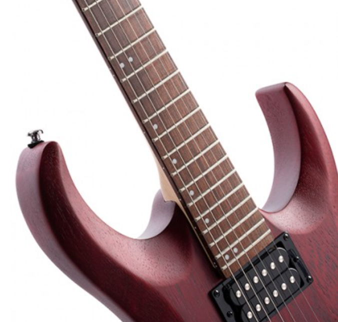 Cort X100 Opbc 2h Trem Jat - Open Pore Black Cherry - Elektrische gitaar in Str-vorm - Variation 1