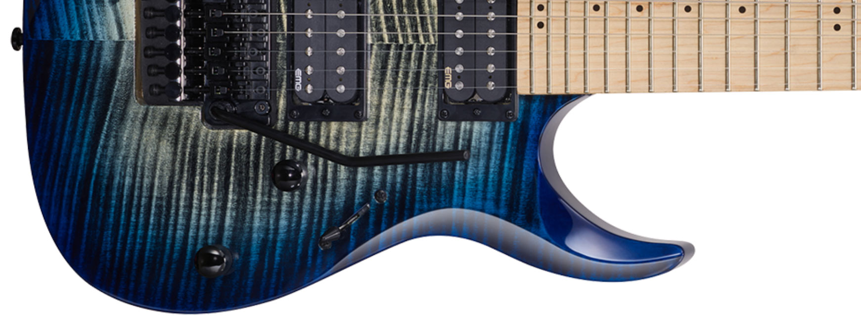 Cort X300 Fr Hh Mn - Blue Burst - Elektrische gitaar in Str-vorm - Variation 1