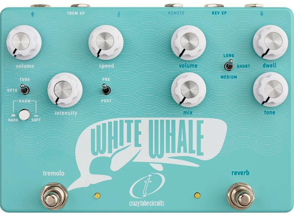 Crazy Tube Circuit White Whale Reverb V2 - Reverb/delay/echo effect pedaal - Main picture