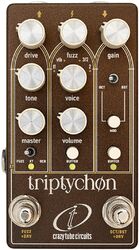 Overdrive/distortion/fuzz effectpedaal Crazy tube circuit Triptychon