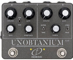 Overdrive/distortion/fuzz effectpedaal Crazy tube circuit Unobtanium Raw