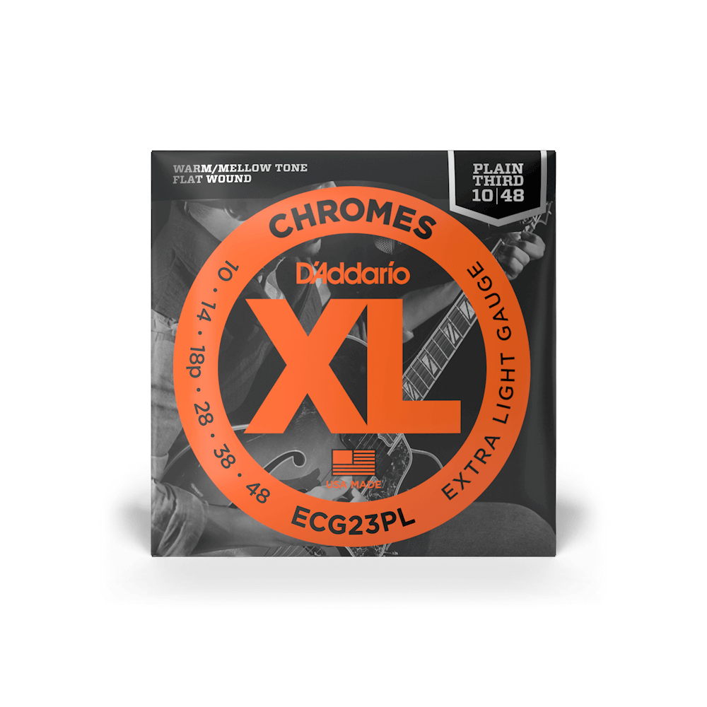 D'addario Jeu De 6 Cordes 10-48 Extra Light, Plain Third, Xl Chromes Electric Guitar Strings - Elektrische gitaarsnaren - Variation 5
