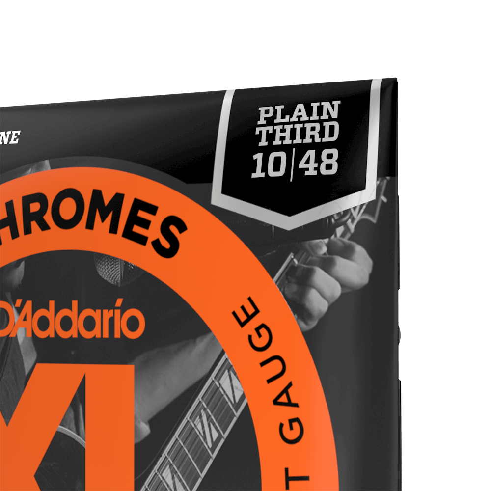 D'addario Jeu De 6 Cordes 10-48 Extra Light, Plain Third, Xl Chromes Electric Guitar Strings - Elektrische gitaarsnaren - Variation 7