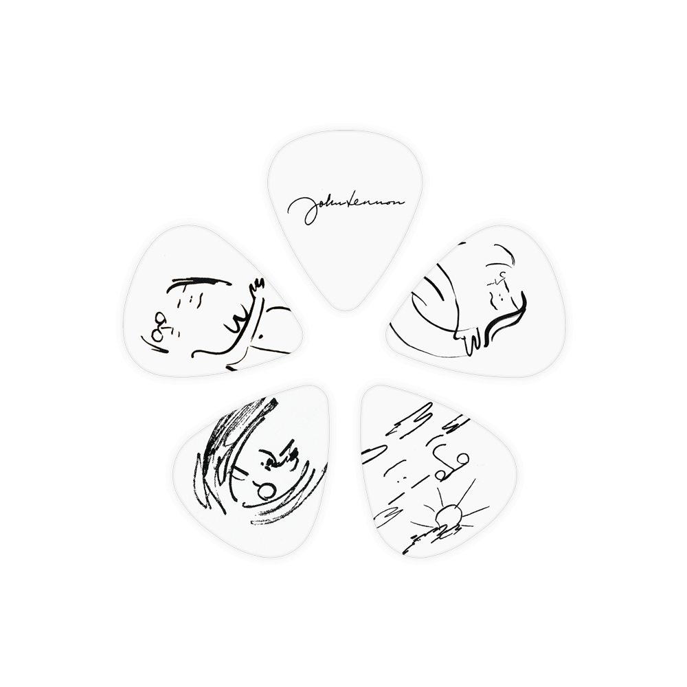 D'addario 1cwh4-04jl John Lennon Art Series Picks - John & Yoko - Plectrum - Variation 1