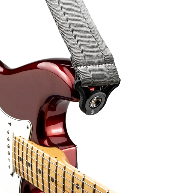 D'addario 50bal09 Auto Lock Guitar Strap, Metal Grey - Gitaarriem - Variation 1