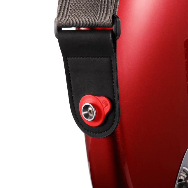 D'addario Anneaux De Blocage De Sangle Flex Lock, Rouge - Gitaarriem - Variation 2