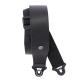 Auto Lock Leather Guitar Strap Black 6.3 cm