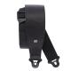 Auto Lock Leather Guitar Strap Black 7,6 cm