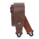 Auto Lock Leather Guitar Strap Brown 7,6 cm