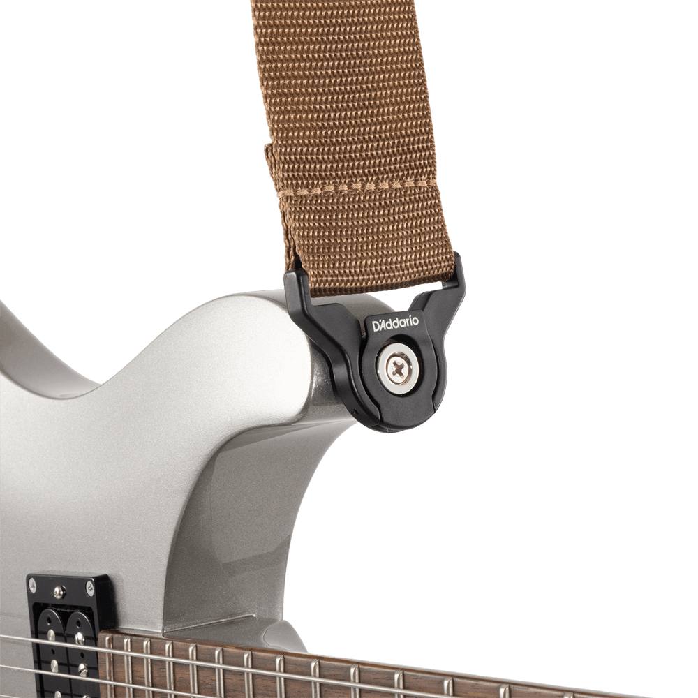 D'addario Auto Lock Guitar Strap, Brown - Gitaarriem - Variation 2