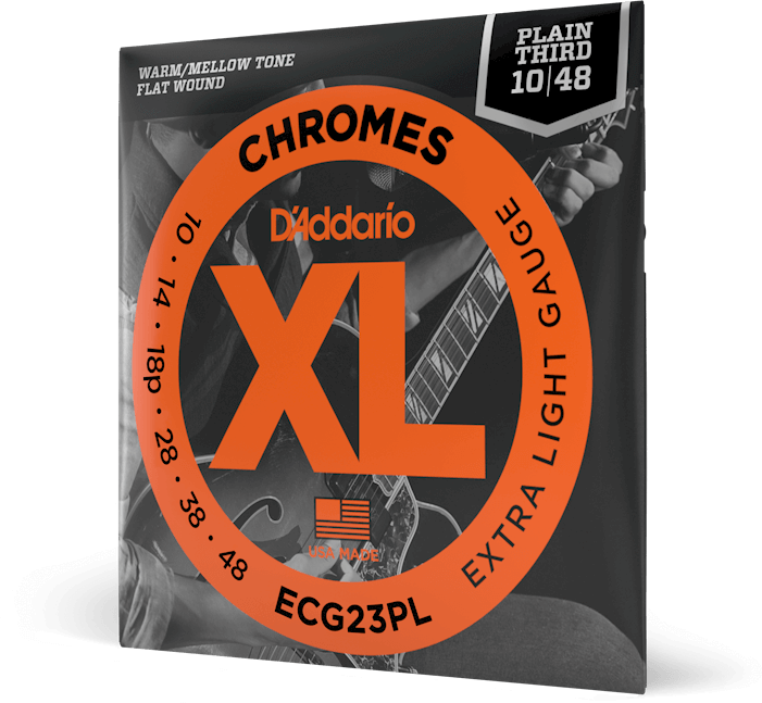 D'addario Jeu De 6 Cordes 10-48 Extra Light, Plain Third, Xl Chromes Electric Guitar Strings - Elektrische gitaarsnaren - Main picture