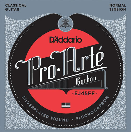 D'addario Ej45ff Pro-artÉ Carbon, Dynacore Basses, Normal Tension - Nylonsnaren voor klassieke gitaar - Main picture