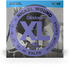 D'addario Jeu De 6 Cordes Guit. Elec. 6c Nickel Wound 011.049 Exl115 - Elektrische gitaarsnaren - Main picture
