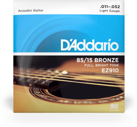 D'addario Guit. Folk 6c 85.15 American Bronze 011.052 Ez910 - Westerngitaarsnaren - Main picture