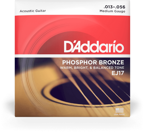 D'addario Jeu De 6 Cordes Guit. Folk 6c Phosphor Bronze 013.056 Ej17 - Westerngitaarsnaren - Main picture