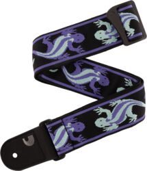 Gitaarriem D'addario 50PW02 Vintage Planet Waves Lizards, Green/Blue