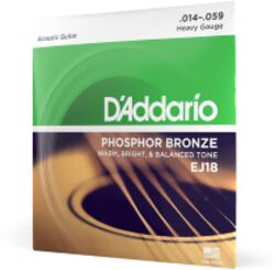 Westerngitaarsnaren  D'addario EJ18 Phosphor Bronze 14-59 - Snarenset