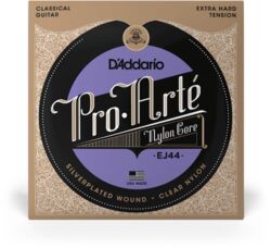 Nylonsnaren voor klassieke gitaar D'addario EJ44 Pro-Arté Nylon, Extra Hard Tension - Snarenset