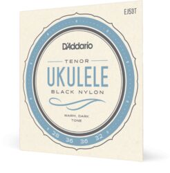 Ukulelesnaren D'addario EJ53T PRO-ARTE RECTIFIED NYLON NOIR UKULELE TENOR - Snarenset