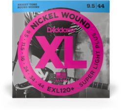 Elektrische gitaarsnaren D'addario EXL120+ Electric Super Light Plus 9.5-44 - Snarenset