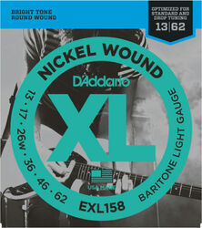 EXL158 Nickel Round Wound, Baritone Light, 13-62