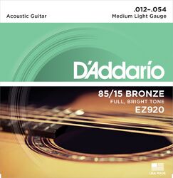 Westerngitaarsnaren  D'addario EZ920 Acoustic 012-054