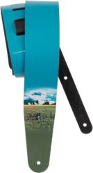 Gitaarriem D'addario John Lennon Mind Games Printed Leather Guitar Strap