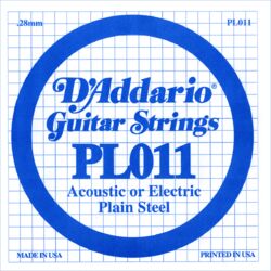 Elektrische gitaarsnaren D'addario XL Nickel Single PL011 - Snaar per stuk