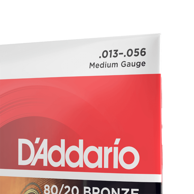 D'addario Ej12 80/20 Bronze Acoustic Guitar Strings, Medium, 13-56 - Westerngitaarsnaren - Variation 1