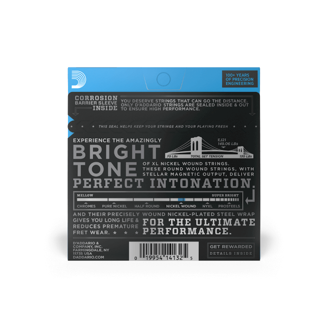 D'addario Jeu De 6 Cordes Ej21 Nickel Round Wound Jazz Light 12-52 - Elektrische gitaarsnaren - Variation 2
