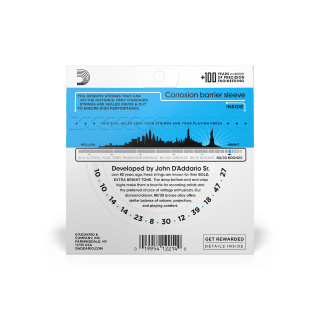 D'addario Jeu De 12 Cordes Ej36 80/20 Bronze Acoustic Guitar Strings, Light, 10-47 - Westerngitaarsnaren - Variation 2