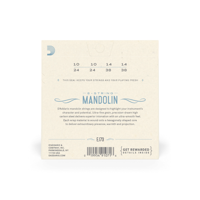 D'addario Jeu De 6 Cordes Ej38 Phosphor Bronze 12-string Acoustic Guitar Strings, Light, 10-47 - Westerngitaarsnaren - Variation 2