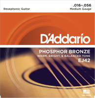 EJ42 Resophonic Guitar Strings 16-56 - snarenset
