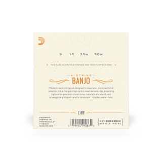 D'addario Ej63 Cordes Pour Banjo Light Tenor 09-30 - Banjosnaren - Variation 1