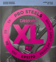 EPS170 Electric Bass 4-String Set ProSteels Round Wound Long Scale 45-100 - set van 4 snaren