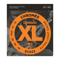 ECG23 XL Chromes Flat Wound Extra Light - .010.048 - snarenset