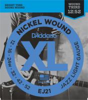 EJ21 Nickel Wound Electric Bass 12-52 - snarenset