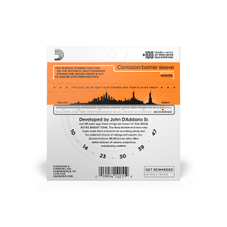 D'addario Guit. Folk 6c 80.20 Bronze 010.047 Ej10 - Westerngitaarsnaren - Variation 1