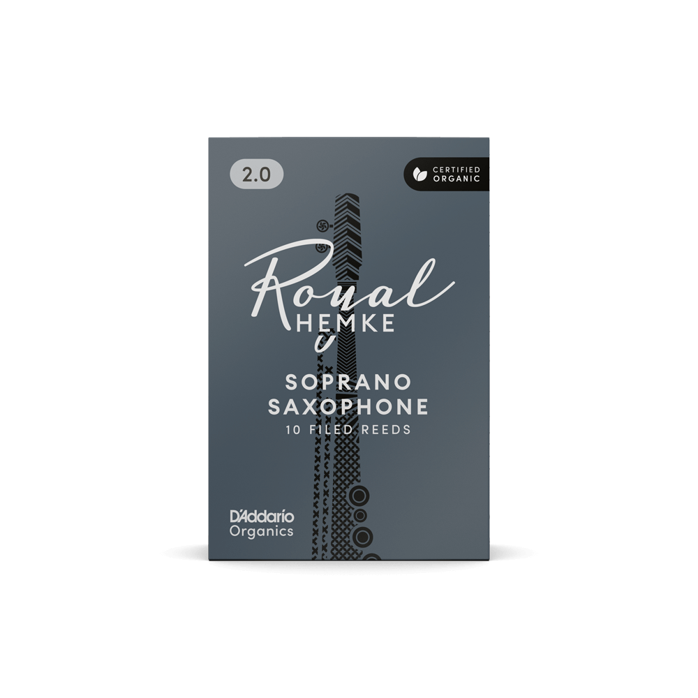 D'addario Rhkp10ssx200 Royal Hemke Organic Soprano Saxophone Reeds, Strength 2.0, 10-pack - Saxofoon riet - Variation 2