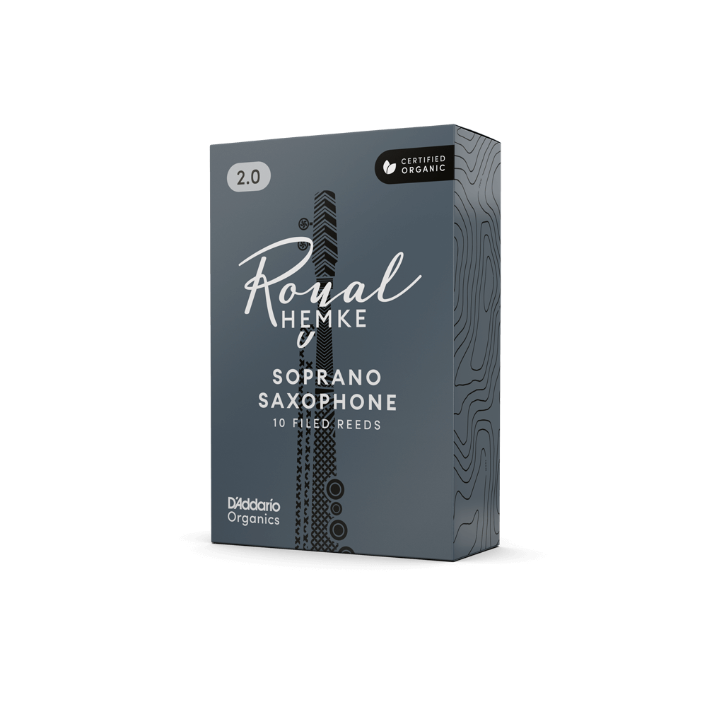 D'addario Rhkp10ssx350 Royal Hemke Organic Soprano Saxophone Reeds, Strength 3.5, 10-pack - Saxofoon riet - Variation 1